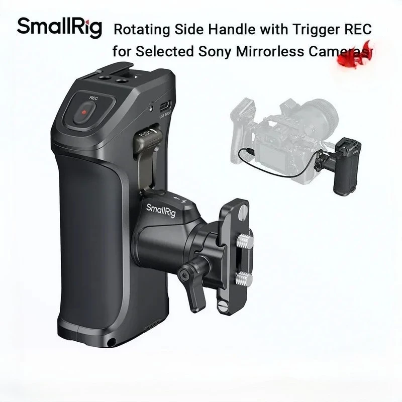 Nikon Camera Z50 - SmallRig 3893 Pegangan Samping Berputar dengan