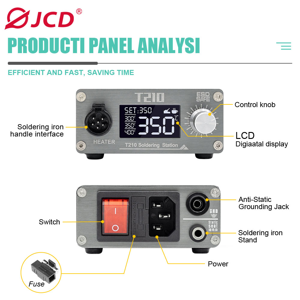 Stasiun Solder Pintar JCD T210 - Electronics Repair Tools And Equipment ulasan dan harga