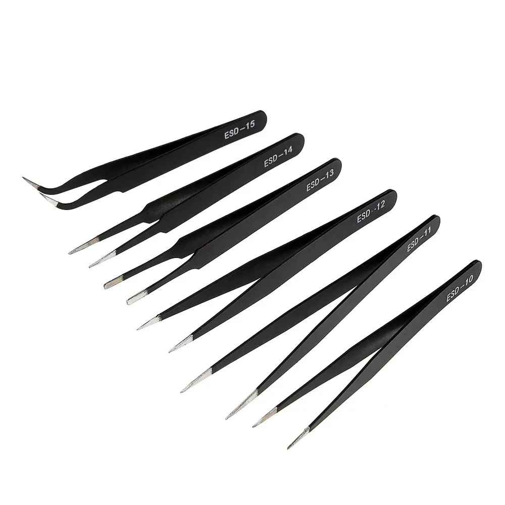 6 Buah Set Pinset Presisi ESD  - Electronics Repair Tools And Equipment ulasan dan harga